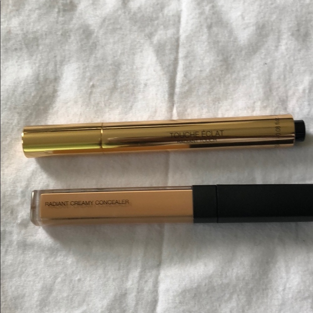 NARS creamy concealer biscuit, ysl touché eclat 5